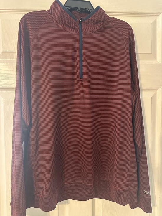 Walter Hagen Other - Walter Hagen burgundy and navy Striped long sleeve Polo